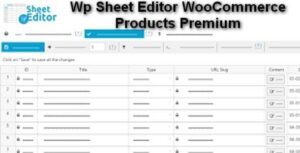 WP Sheet Editor WooCommerce Products Premium Addon 1.8.19