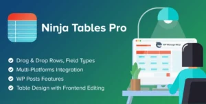 Ninja Tables Pro The Fastest and Most Diverse WP DataTables Plugin 5.2.3