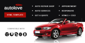 Autolove - Vehicle Repair Mechanic Shop Site Template